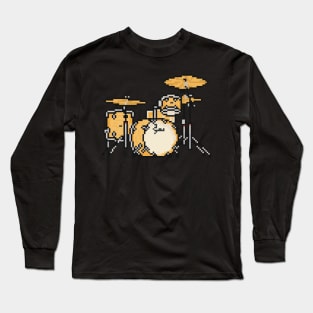 Pixel Maple Stones Drums Long Sleeve T-Shirt